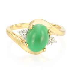 Imperial Chrysoprase Silver Ring