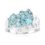 Anillo en plata con Apatita azul (de Melo Essence)