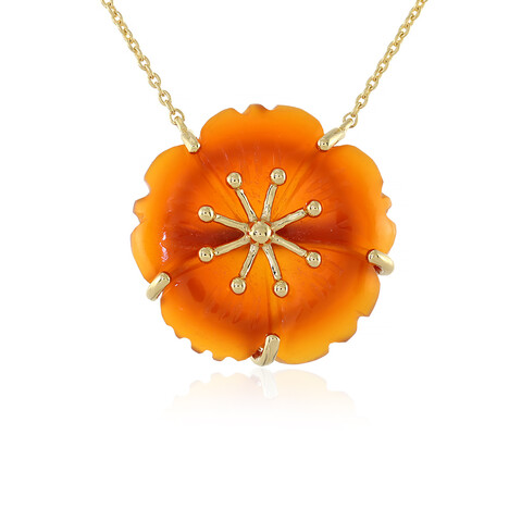 Collier en argent et Cornaline