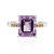 Lavendel-Amethyst-Silberring