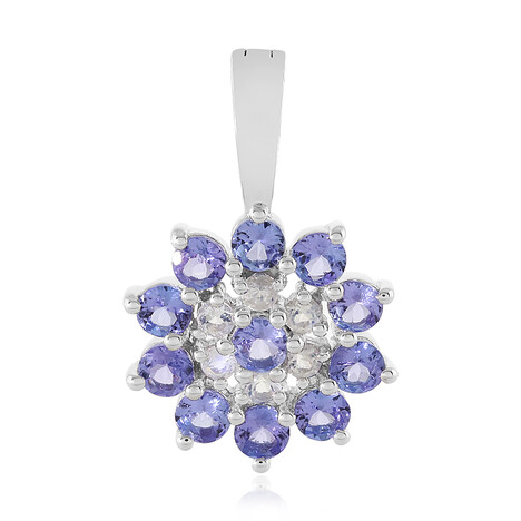 Zilveren hanger met tanzanieten