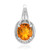 9K Ban Ka Cha Orange Sapphire Gold Pendant