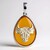 Ciondolo in argento con Ambra Baltica (dagen)