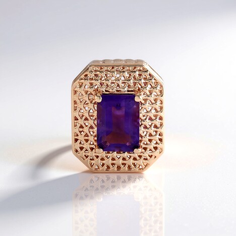 Ciondolo in argento con Ametista (MONOSONO COLLECTION)