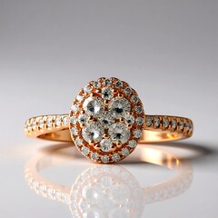 Anello in oro con Diamante Rose de France SI1 di Argyle (Annette)
