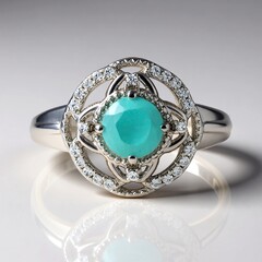 Anello in argento con Grandidierite