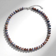 Collana in argento con Agata della Mongolia