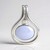 Ciondolo in argento con Calcedonio Blu