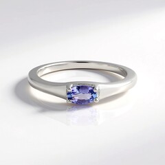 Anello in argento con Tanzanite