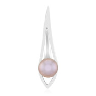 Purpurfarbene Ming-Perlen-Silberanhänger (MONOSONO COLLECTION)