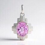 Ciondolo in argento con Kunzite (Pallanova)