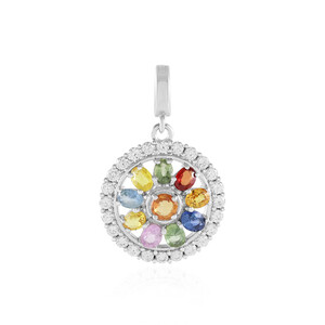 Colgante en plata con Zafiro