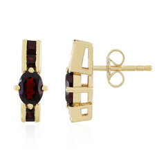 Garnet Silver Earrings