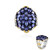 Zilveren ring met tanzanieten (Gems en Vogue)