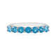 Anello in argento con Apatite Blu Neon