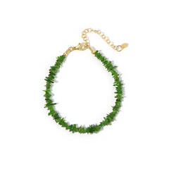 Bracciale in argento con Diopside Russo