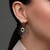 Boucles d'oreilles en argent et Zircon champagne (MONOSONO COLLECTION)