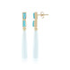 Aqua Chalcedony Silver Earrings (KM by Juwelo)