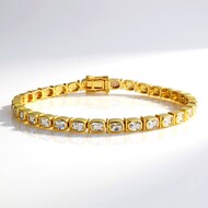 Bracciale in argento con Petalite