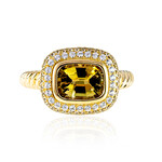 Nicht erhitzter Tansanit-Goldring (de Melo)