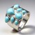 Anello in argento con Larimar