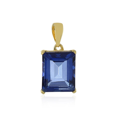 Royal Blue Topaz Silver Pendant