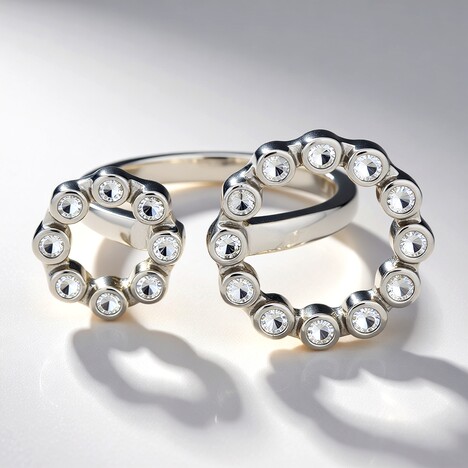 Anello in argento con Zaffiro Bianco