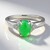 Anello in argento con Crisoprasio Imperiale