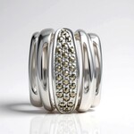 Ciondolo in argento con Marcassite (Annette classic)