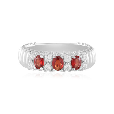 Bague en argent et Rubis de Tanzanie (de Melo)
