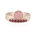Anello in argento con Opale Rosa (KM by Juwelo)