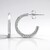 Orecchini in argento con Diamante I3 (I)