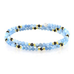 Bracciale in acciaio con Spinello Nero (Riya)