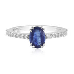 Anillo en plata con Cianita de Nepal