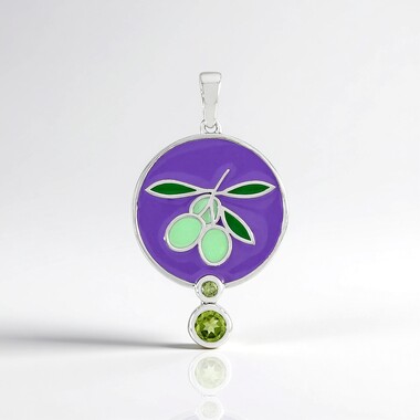 Ciondolo in argento con Peridoto