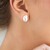 Boucles d'oreilles en argent et Perle blanche de culture d'eau douce (TPC)