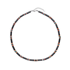 Black Onyx Silver Necklace