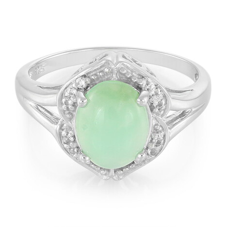 Kaiserlicher Chrysopras-Silberring