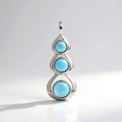 Pendentif en argent et Larimar