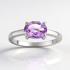 Anello in argento con Ametista