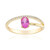 Bague en or et Saphir parme (CIRARI)