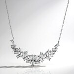 Collana in argento con Topazio Bianco