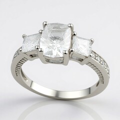 Anello in argento con Danburite