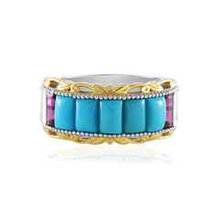 Anello in argento con Turchese Sleeping Beauty (Gems en Vogue)