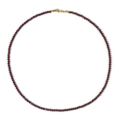 Collier en argent et Grenat du Mozambique