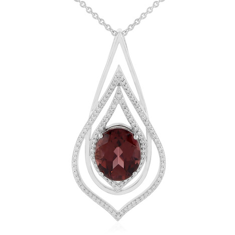 Collier en or et Zircon rouge (de Melo)