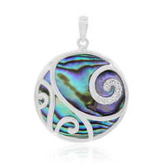Abalone-Muschel-Silberanhänger