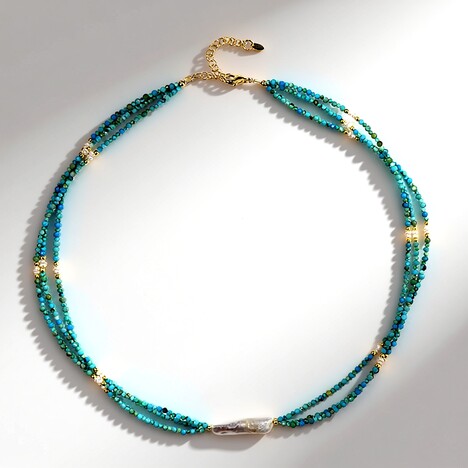 Collier en argent et Perle blanche de culture d'eau douce (Riya)