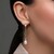 Boucles d'oreilles en argent et Perle blanche de culture d'eau douce