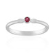 Bague en argent et Béryl rouge